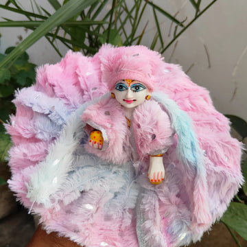 Laddu gopal topi muffler woolen furr washable dress special for winter