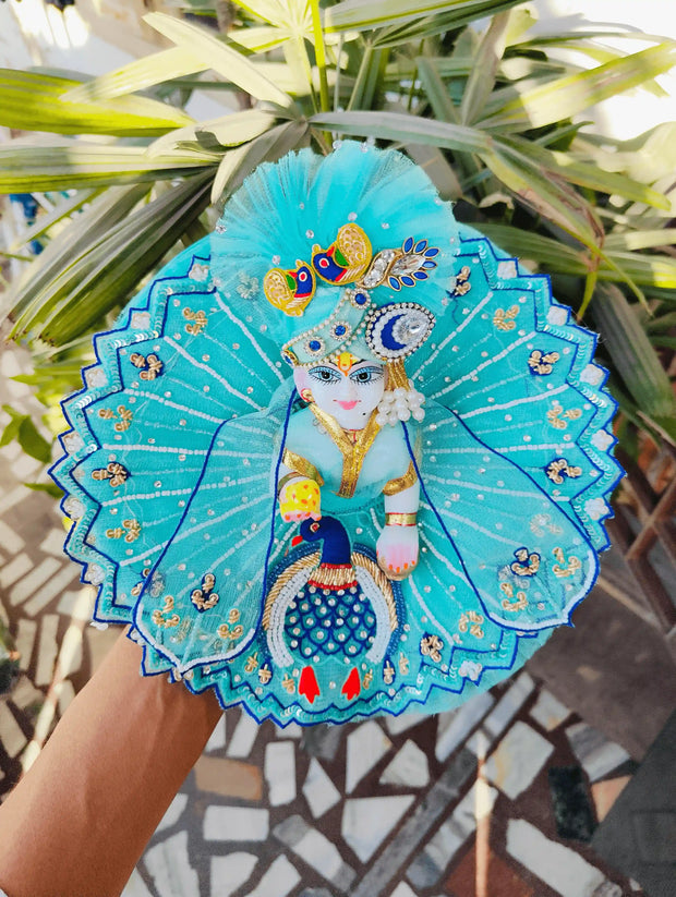 Sky Heavy Dress for laddu ji 