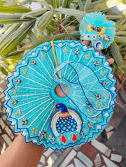 Peacock style dress for laddu ji 