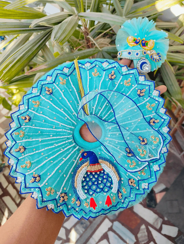 Peacock style dress for laddu ji 