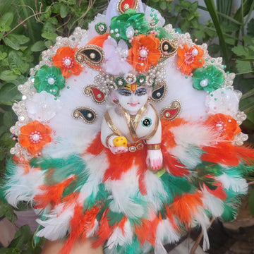 Independence special poshak for laddu gopal ji with pagdi and choli