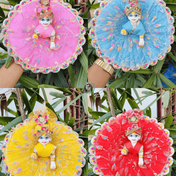 Summer lace dress for laddu ji 