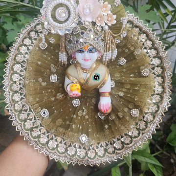Traditional Heavy Dress for Laddu Gopal Ji with Pagdi and Choli
