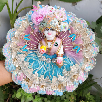 Beautiful heavy poshak for laddu gopal ji withu pagdi and choli