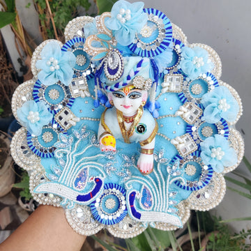 Beautiful heavy poshak for laddu gopal ji with pagdi and choli