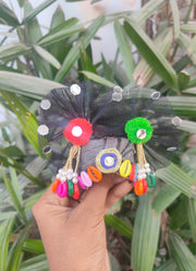 Festival special black dress for laddu gopal ji with pagdi and choli