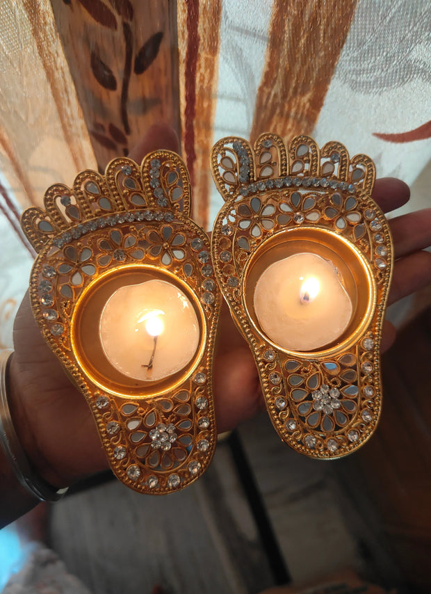 Decorative special metal diyas for diwali
