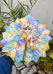 Multi Full Leaf Dress for laddu ji