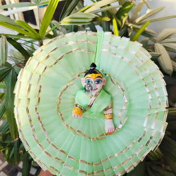 net frill summer special dress for laddu gopal ji with choli