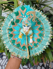 Sea Green Heavy dress for laddu ji