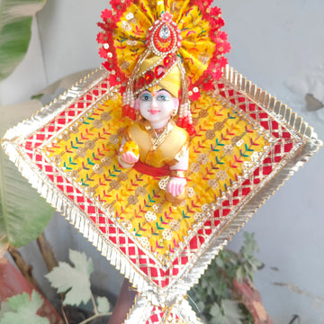 Makar sankranti special kite dress for laddu gopal ji with pagadi