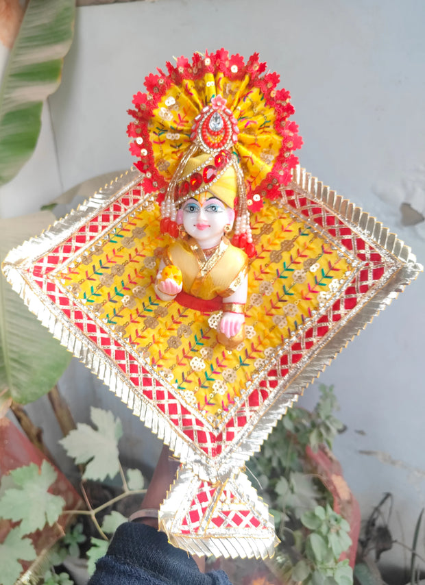 Makar sankranti special dress for laddu gopal ji with pagadi