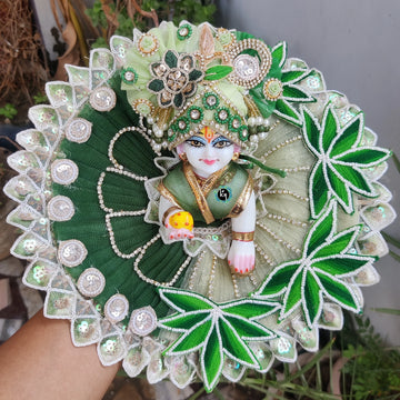 Beautiful heavy poshak for laddu gopal ji with pagdi and choli