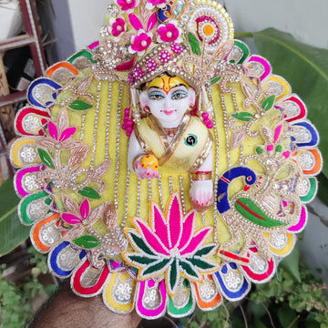 Janmashtami special premium heavy laddu gopal dress with pagdi and choli
