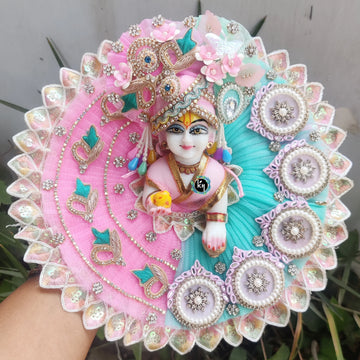 Beautiful heavy poshak for laddu gopal ji with pagdi and choli