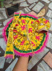 Fancy poshak for laddu gopal with patka and pagadi