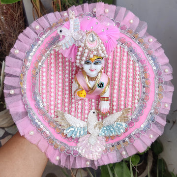 Beautiful heavy poshak for laddu gopal ji with patka, pagdi and choli