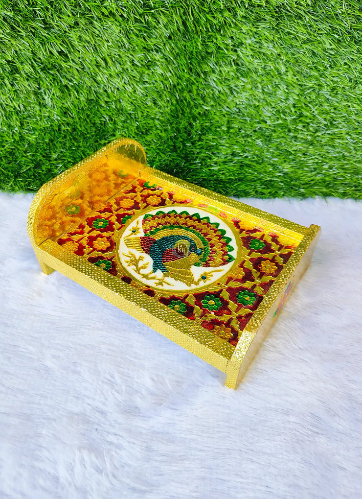 Janmashtami special minakari bed for laddu gopal ji