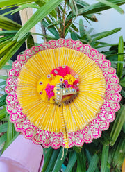 Yellow Shining Dress for laddu ji 