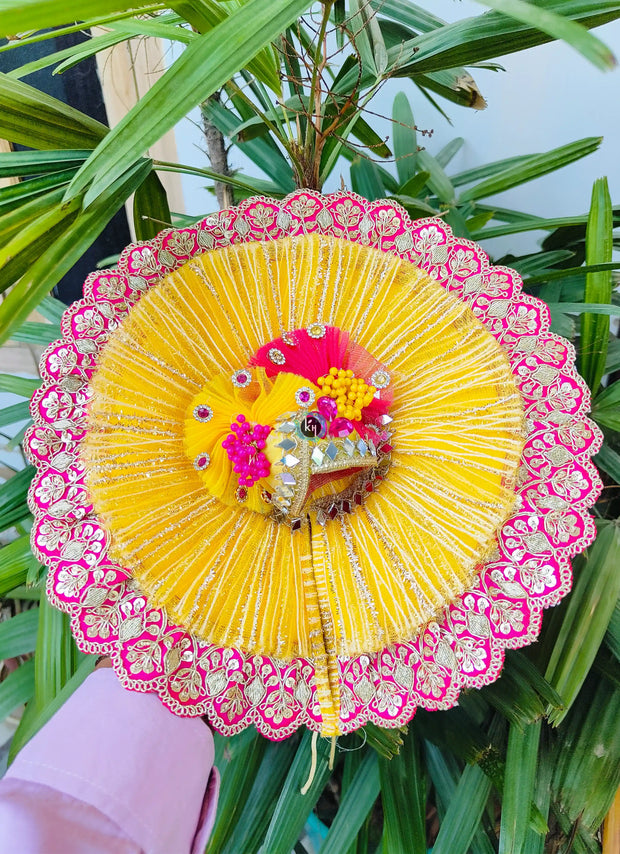 Yellow Shining Dress for laddu ji 