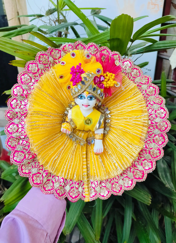 Heavy Bandhej Dress for Laddu ji 