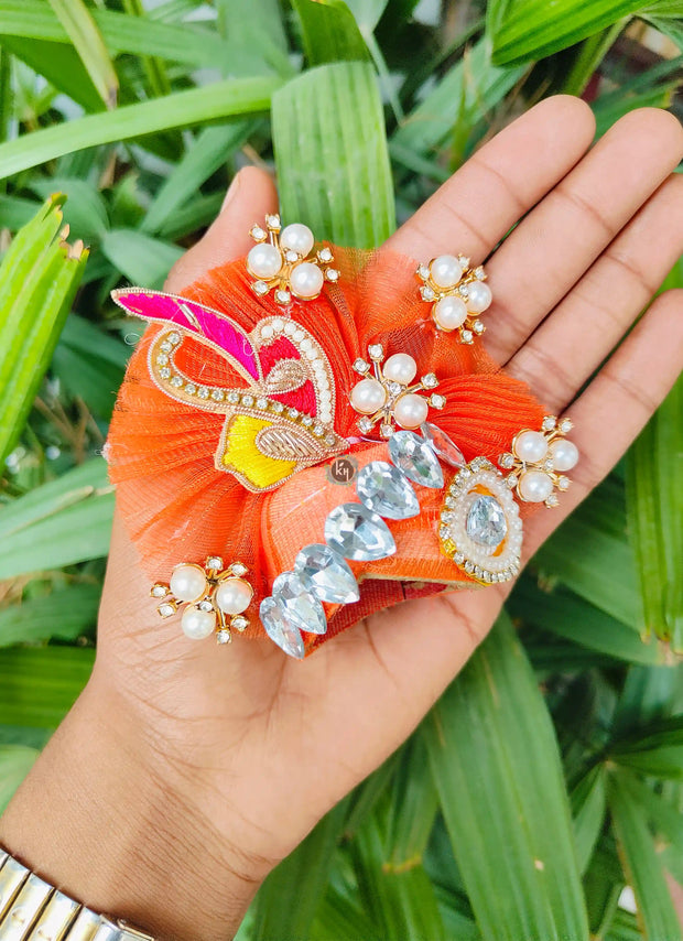 Teej special parrot dress for laddu gopal ji with pagdi and choli