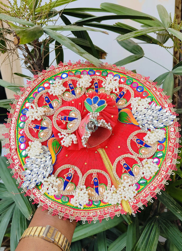 Red Heavy dress for laddu ji 