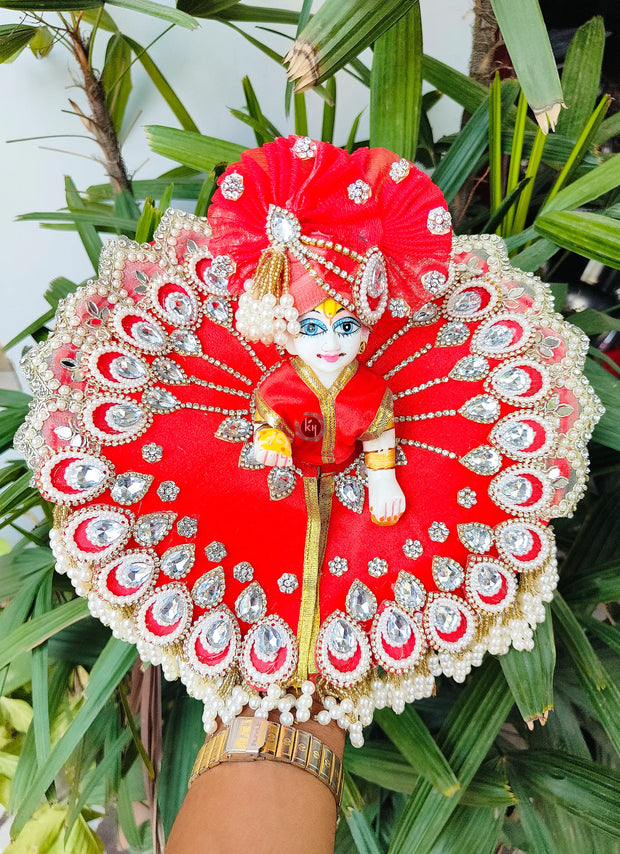 Heavy Red Dress for laddu ji 