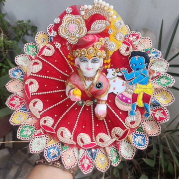 Festival special beautiful poshak for laddu gopal ji with pagdi and choli