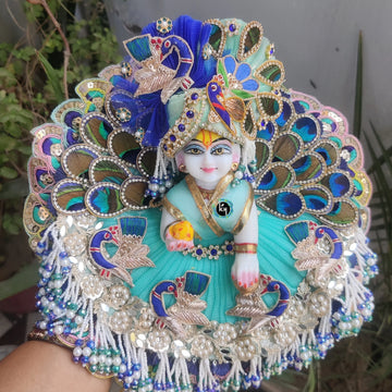 Festival special beautiful heavy poshak for laddu gopal ji with pagdi and choli