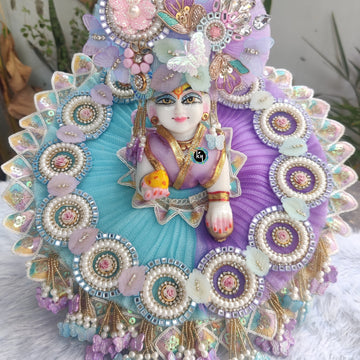 Beautiful heavy poshak for laddu gopal ji with pagdi and choli