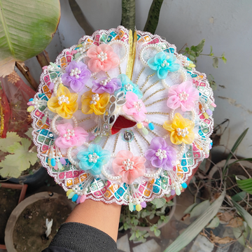 Holi special poshak for laddu gopal with pagdi and choli