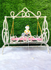 White jhula for laddu ji 