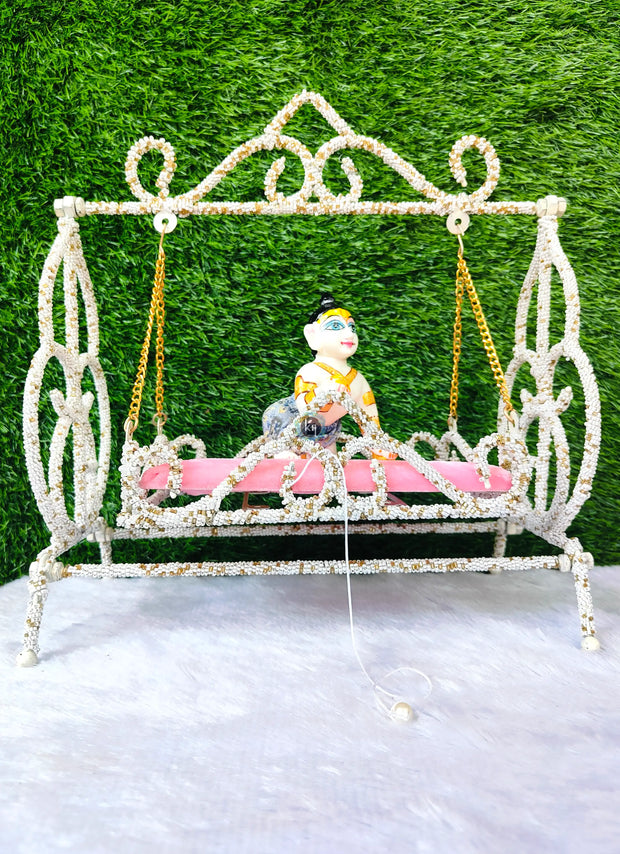 White jhula for laddu ji 