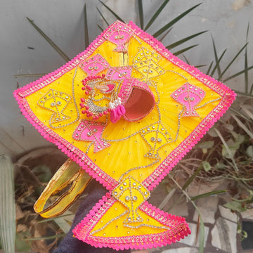 Makar sankranti kite dress for laddu gopal with pagadi and choli