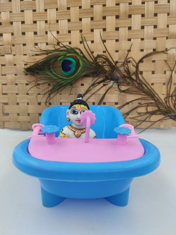 laddu gopal bath tub for summer (random colour) - Bell bottom