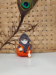 Laddu gopal wool jump suit for winter pack of 4 (RANDOM PRINT AND COLOUR) - Bell bottom