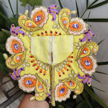Mor design heavy laddu gopal dress for summer - Bell bottom