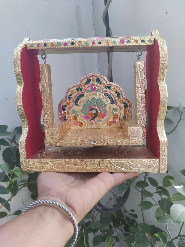 Mor patch unique design laddu gopal jhula(kh-1) - Bell bottom