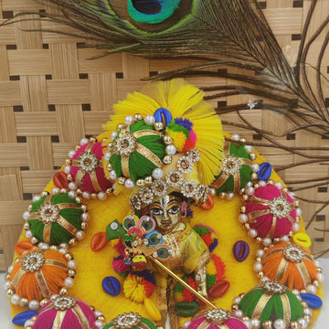 navratri laddu gopal dress with pagdi - Bell bottom
