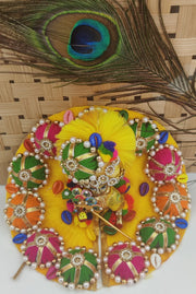 navratri laddu gopal dress with pagdi - Bell bottom