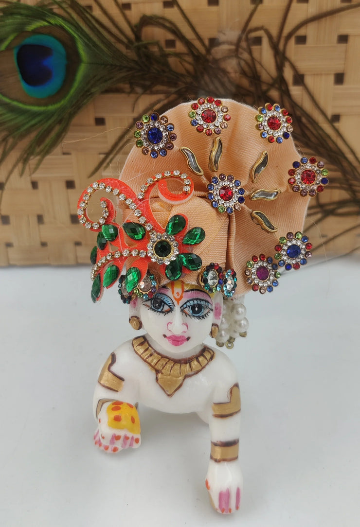 fancy pagdi for laddu gopal ji pack of 3 - Bell bottom