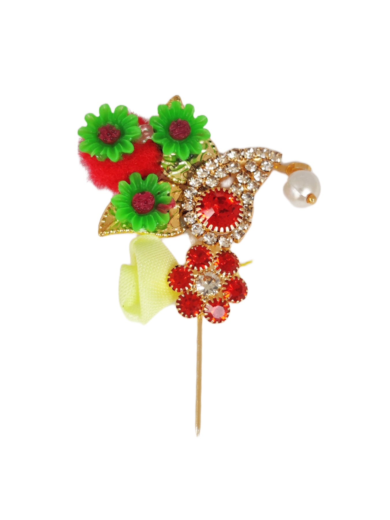 Pearl Keri Kalangi with Attached Pin for Laddu Gopal, Krishna ji Mukut ...