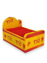 radhey radhey wooden bed for laddu gopal ji - Bell bottom