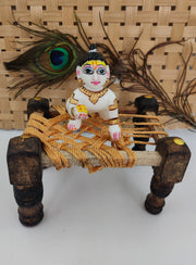 Unique design manja for laddu gopal ji - Bell bottom