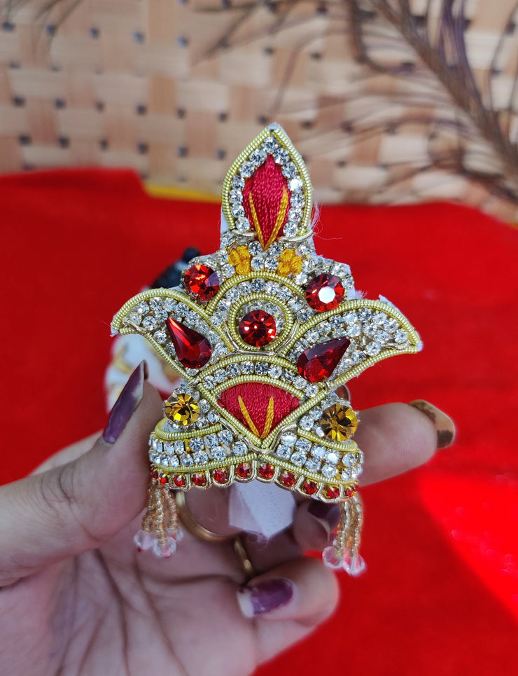 Zari mukut for laddu gopal ji (ML-02) - Bell bottom