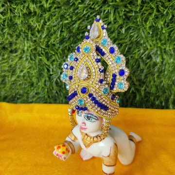 Zari mukut for laddu gopal ji (ML-04) - Bell bottom