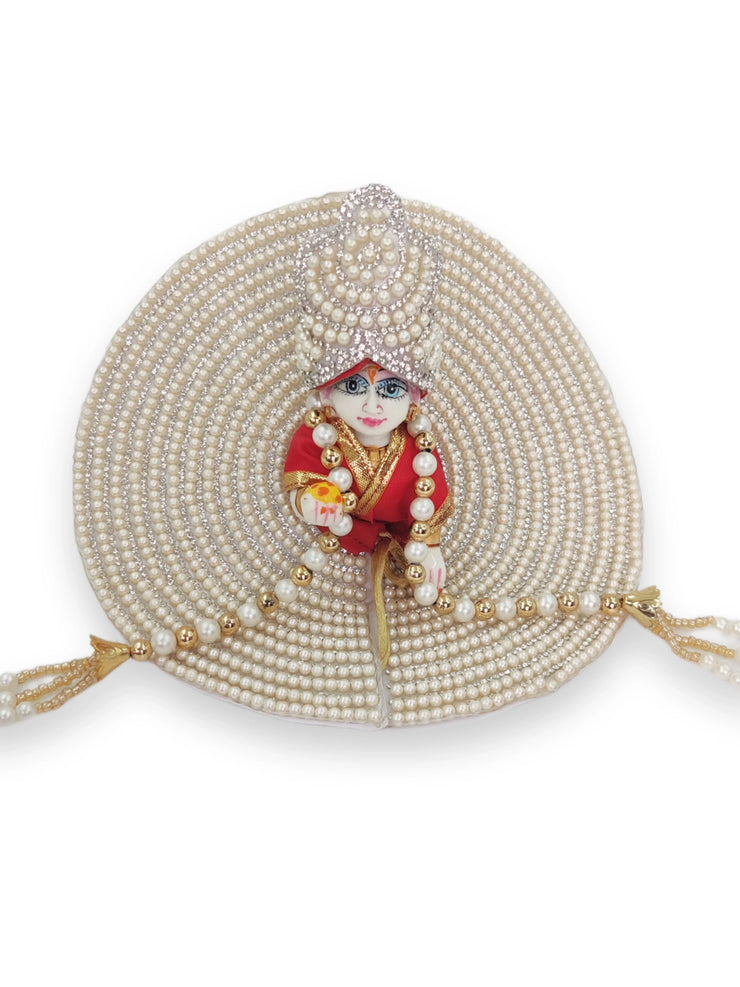 Full moti heavy laddu gopal dress with pagdi and patka Bell bottom