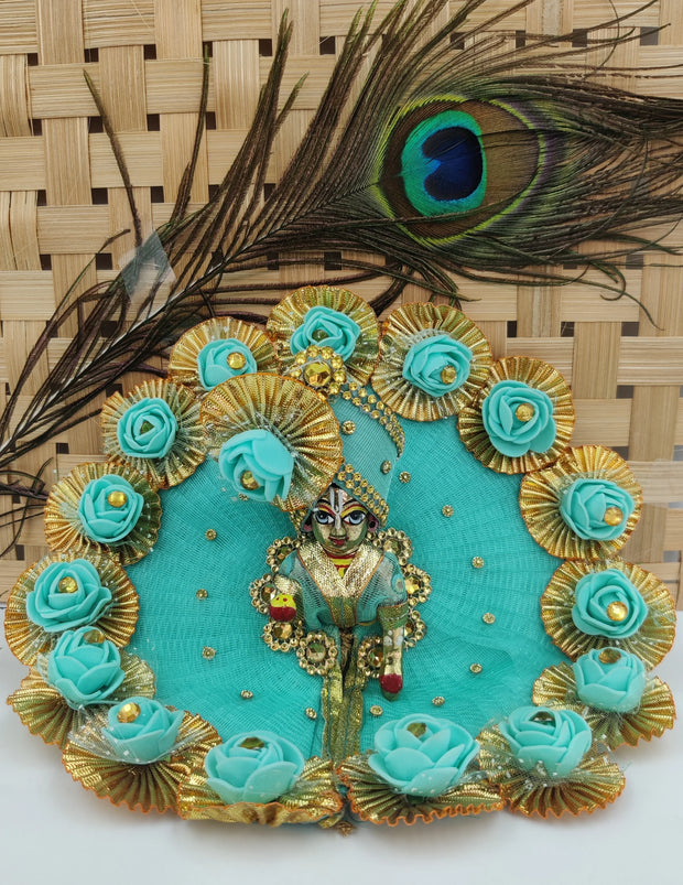 Laddu gopal gota dress with pagdi - Bell bottom