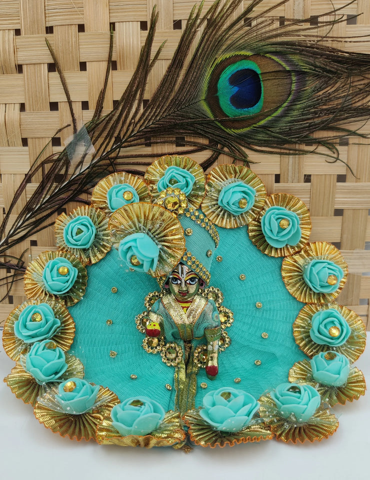 Laddu gopal gota dress with pagdi - Bell bottom